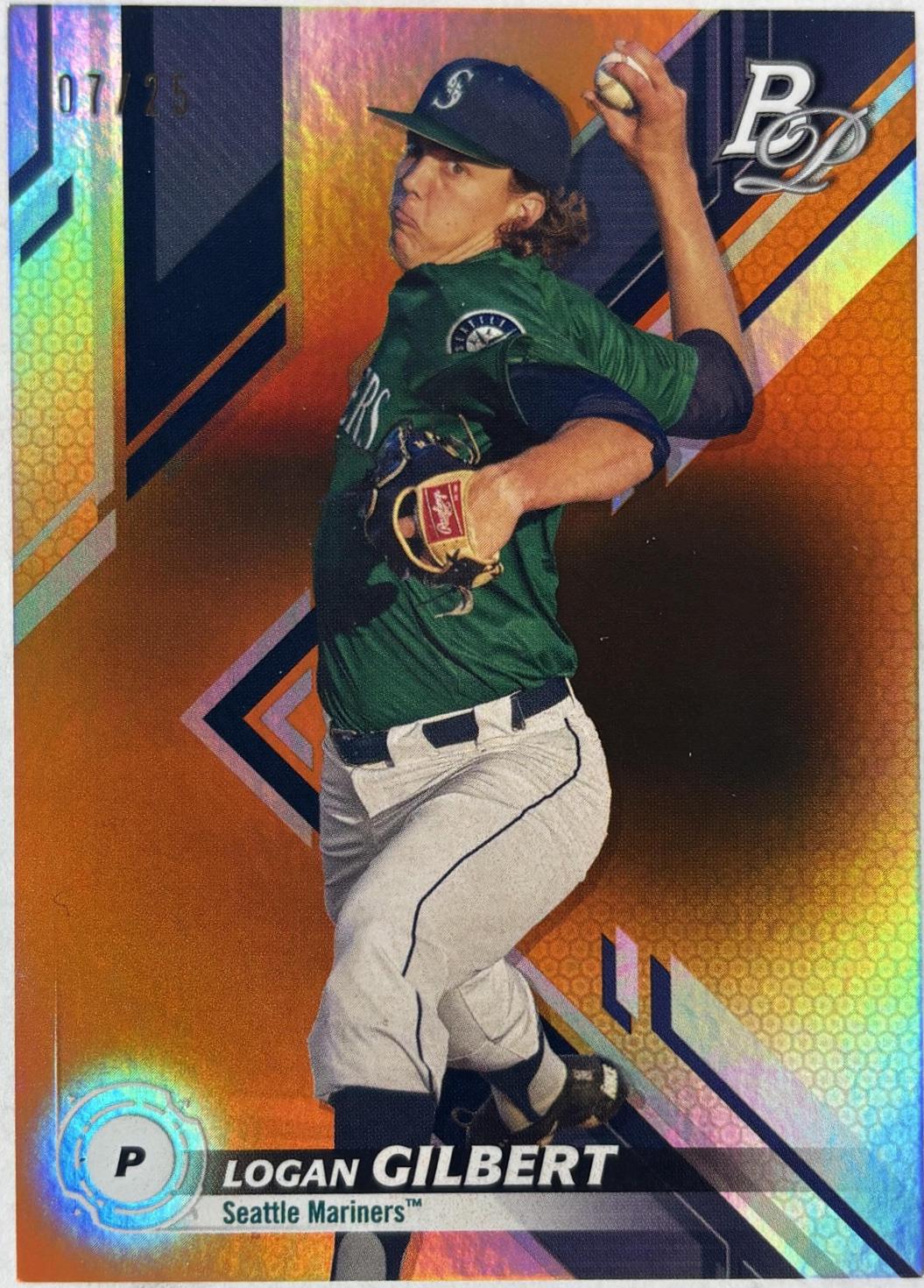 Logan Gilbert #TOP-18 2019 Bowman Platinum Baseball Top Prospects