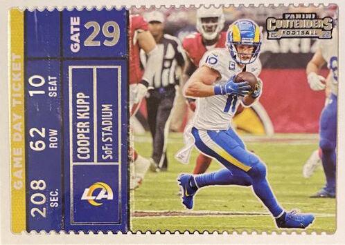 Cooper Kupp #GDT-CKU Football Cards 2022 Panini Contenders Game Day Ticket