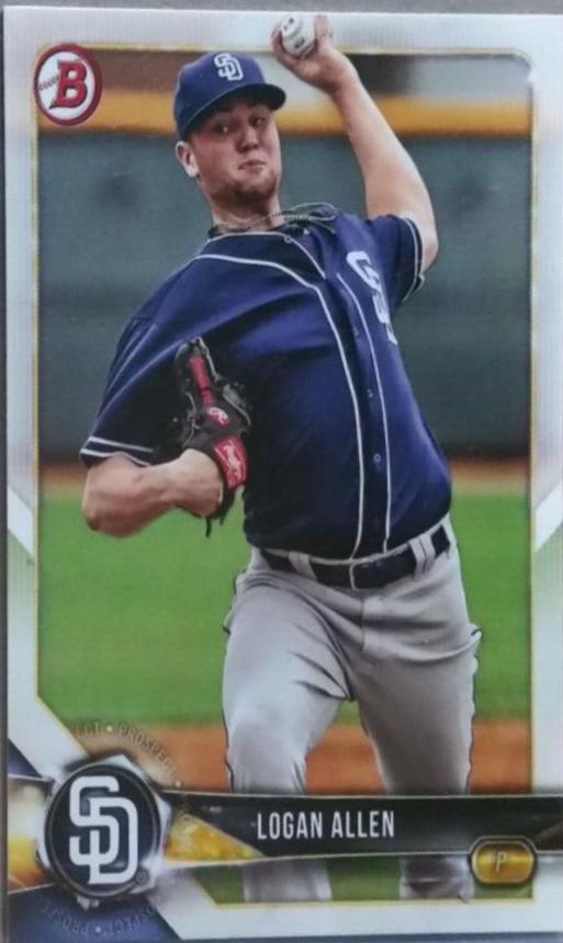 Logan Allen #BP99 2018 Bowman Baseball Prospects