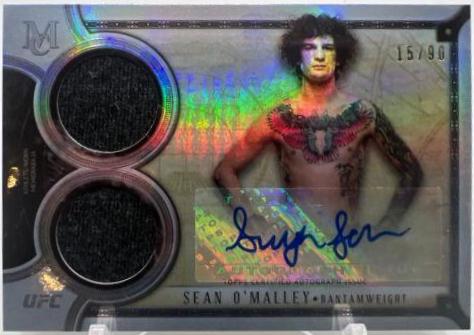 Sean O'Malley #SSADR-SOM Ufc Cards 2018 Topps UFC Museum Collection Dual Relic Autographs
