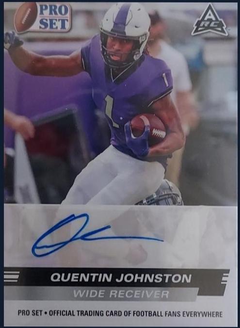 Quentin Johnston #PSA-QJ1 Football Cards 2022 Leaf Draft Autographs