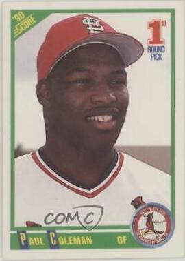 Paul Coleman #662 Baseball Cards 1990 Score