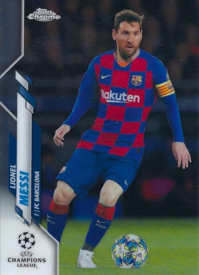 Lionel Messi #1 Soccer Cards 2019 Topps Chrome UEFA Champions League