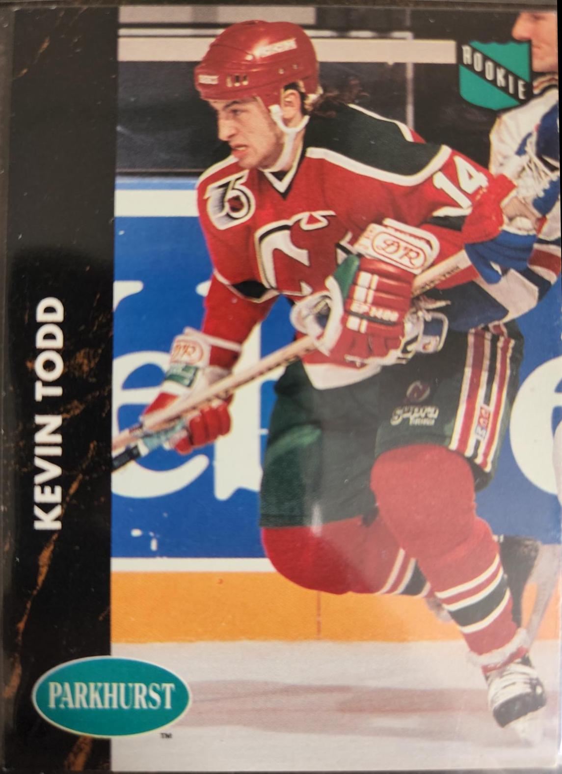 Kevin Todd #97 Hockey Cards 1991 Parkhurst