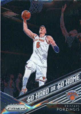 Kristaps Porzingis #7 Basketball Cards 2018 Panini Prizm Go Hard or Go Home