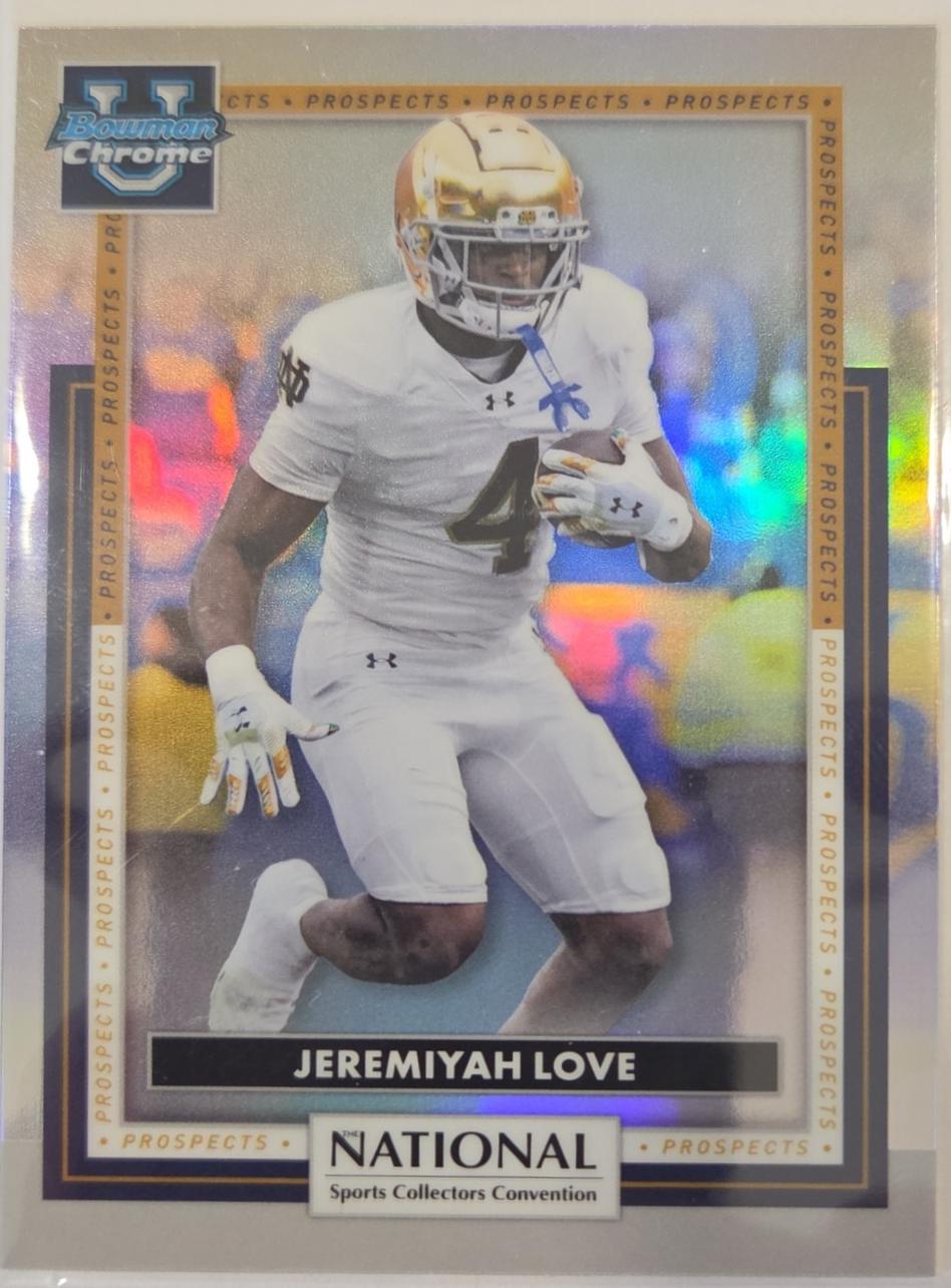 Jeremiyah Love #BUFB-3 2026 Topps National Convention Bowman U Football