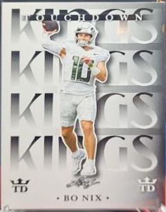 Bo Nix #TDK-4 Football Cards 2024 Leaf Touchdown Kings