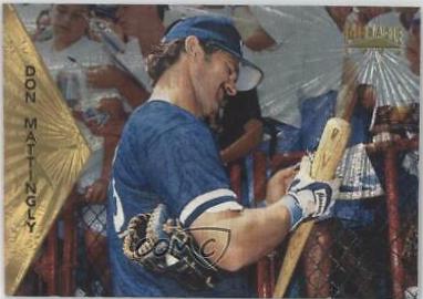 Don Mattingly #37 Baseball Cards 1996 Pinnacle Starburst