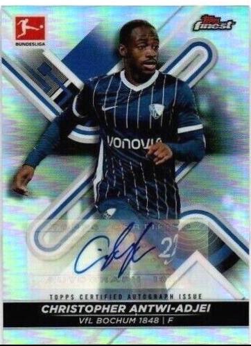 Christopher Antwi Adjei #BCA-CAA Soccer Cards 2021 Topps Finest Bundesliga Autographs