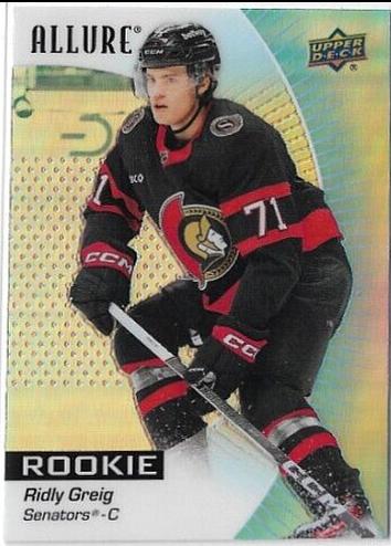 Ridly Greig #141 Hockey Cards 2023 Upper Deck Allure