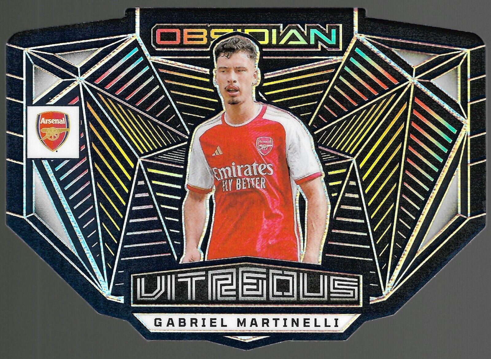 Gabriel Martinelli #2 Soccer Cards 2023 Panini Obsidian Vitreous
