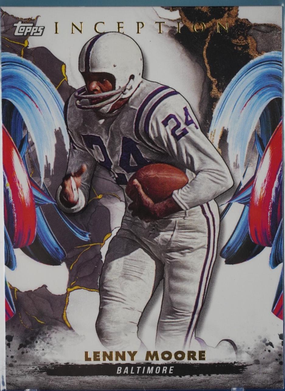 Lenny Moore #4 Football Cards 2024 Topps Inception