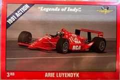 Arie Luyendyk #4 Racing Cards 1992 Legends of Indy Prices