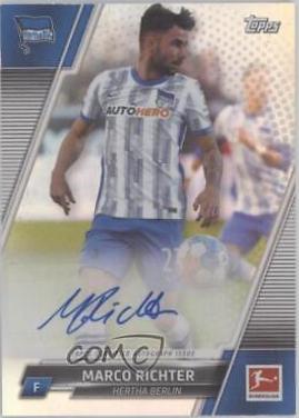Marco Richter #BCA-MRI 2021 Topps Bundesliga Autographs Soccer