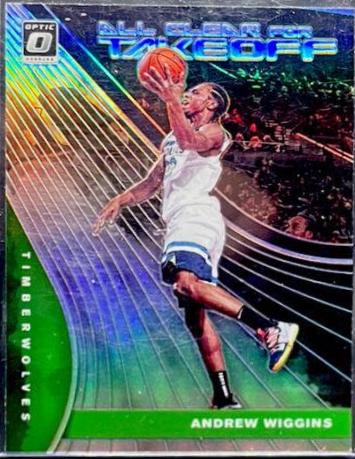 Andrew Wiggins #9 Basketball Cards 2019 Panini Donruss Optic All Clear for Takeoff