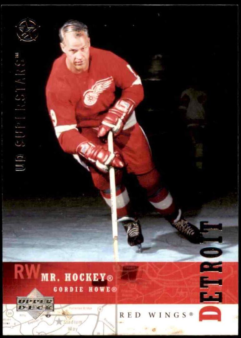 Gordie Howe #81 Hockey Cards 2002 UD Superstars