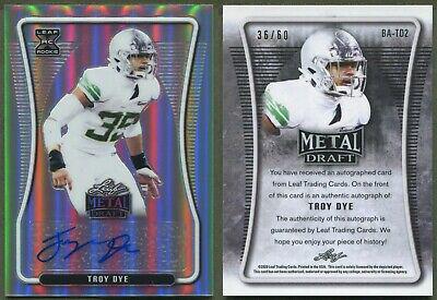 Troy Dye #BA-TD2 2020 Leaf Metal Draft Autographs Football