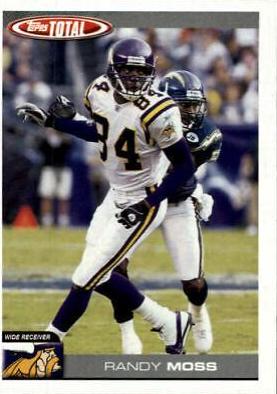 Randy Moss #3 Football Cards 2004 Topps Total