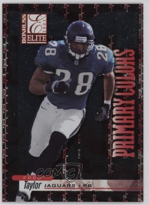 Fred Taylor #PC-16 2001 Panini Donruss Elite Primary Colors Football