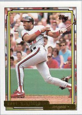 Dave Winfield #792 1992 Topps Gold Baseball