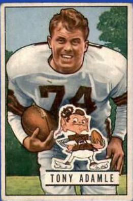 Tony Adamle #110 Football Cards 1951 Bowman