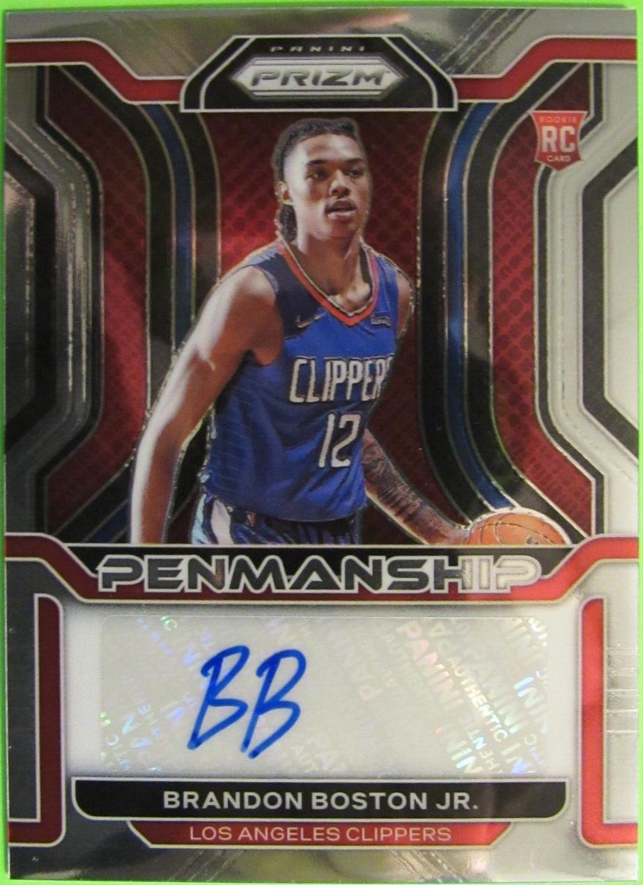 Brandon Boston Jr. #RP-BBJ Basketball Cards 2021 Panini Prizm Rookie Penmanship