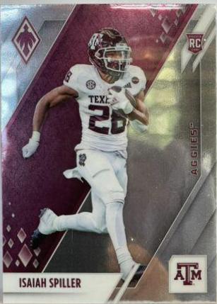 Isaiah Spiller #30 Football Cards 2022 Panini Chronicles Draft Picks Phoenix