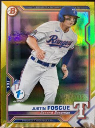 Justin Foscue [Yellow Foil] #BFE-41