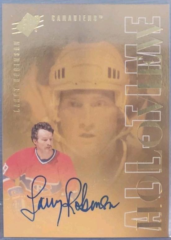 Larry Robinson #ATG-RO Hockey Cards 2024 SPx All-Time Holoview Autograph