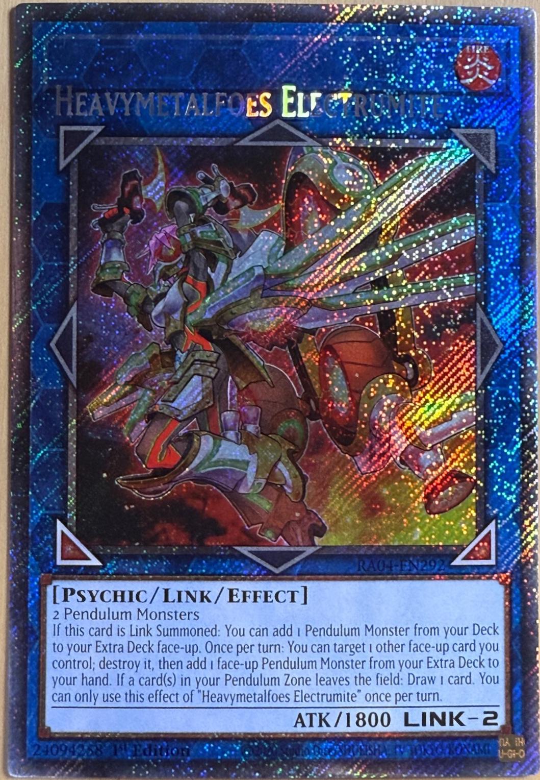 Heavymetalfoes Electrumite RA04-EN292 YuGiOh Quarter Century Stampede