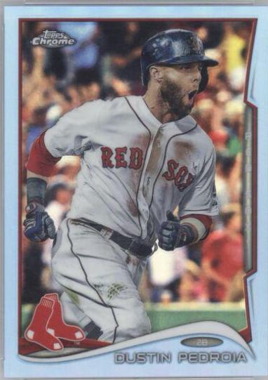 Dustin Pedroia [Running Blue Refractor] #204