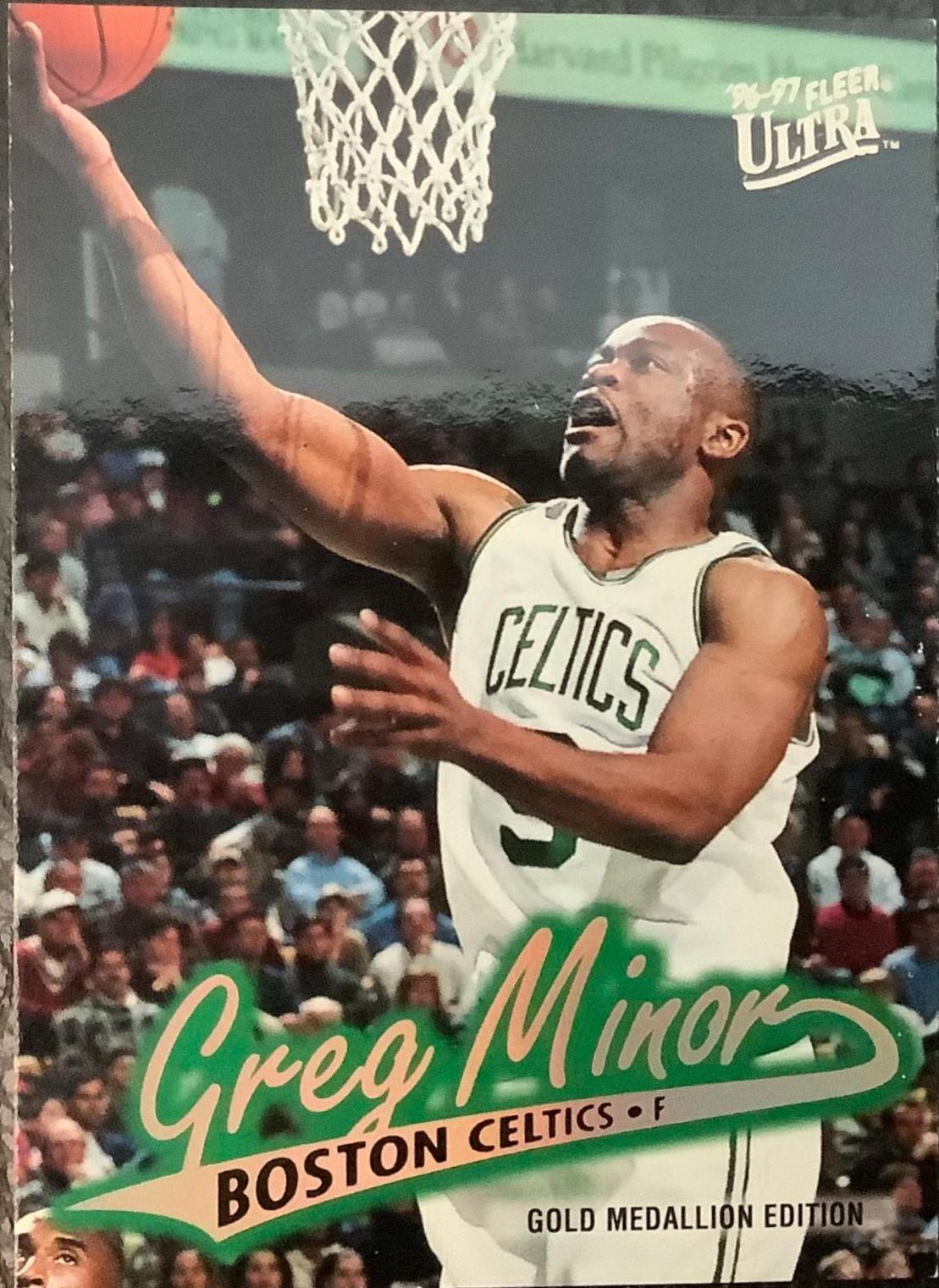 Greg Minor #G-156 Basketball Cards 1996 Ultra Gold Medallion