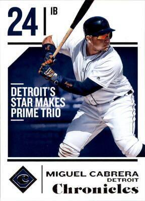 Miguel Cabrera #7 Baseball Cards 2018 Panini Chronicles
