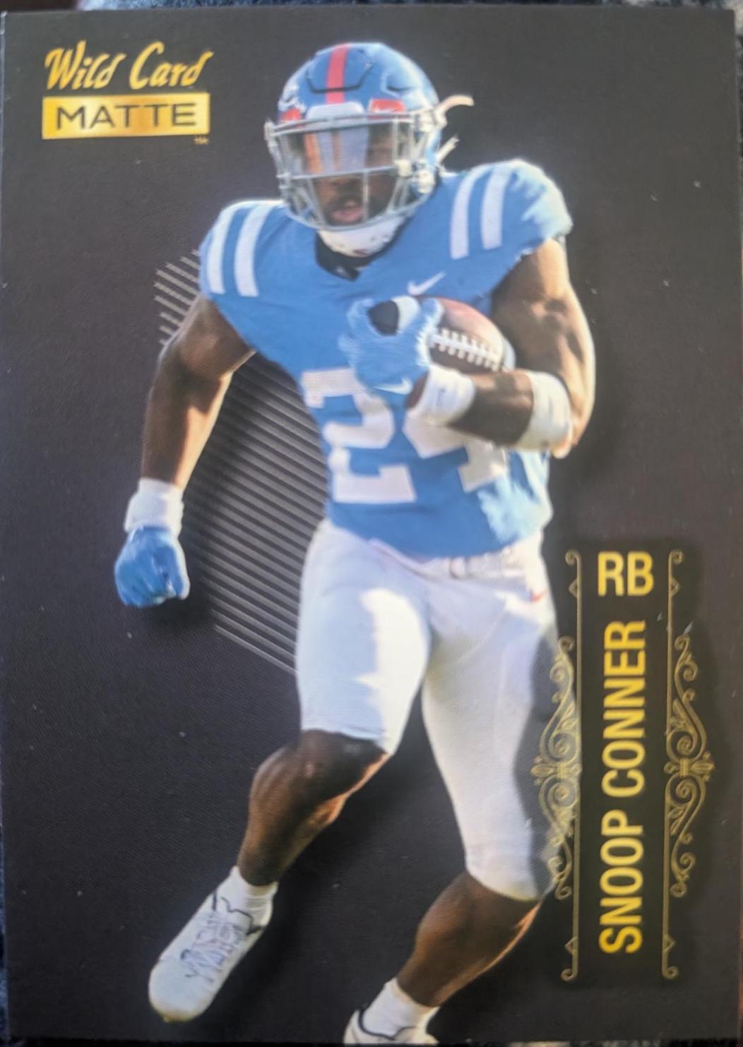 Snoop Conner #MB-127 Football Cards 2022 Wild Card Matte Black