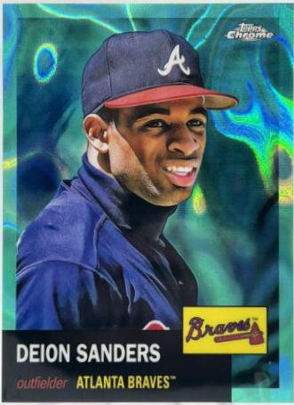 Deion Sanders [Aqua Lava Refractor] #217