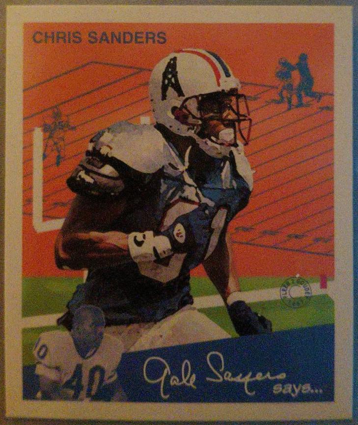Chris Sanders #119 1997 Fleer Goudey II Football