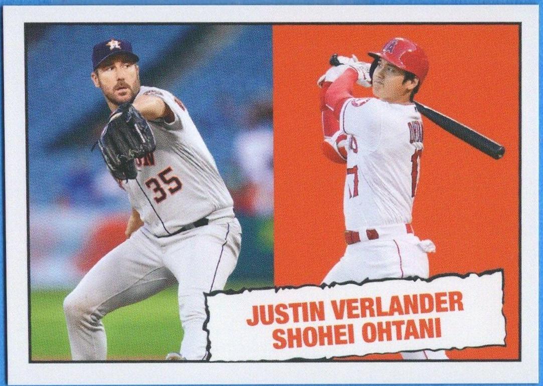Justin Verlander, Shohei Ohtani #33 Baseball Cards 2019 Topps Throwback Thursday