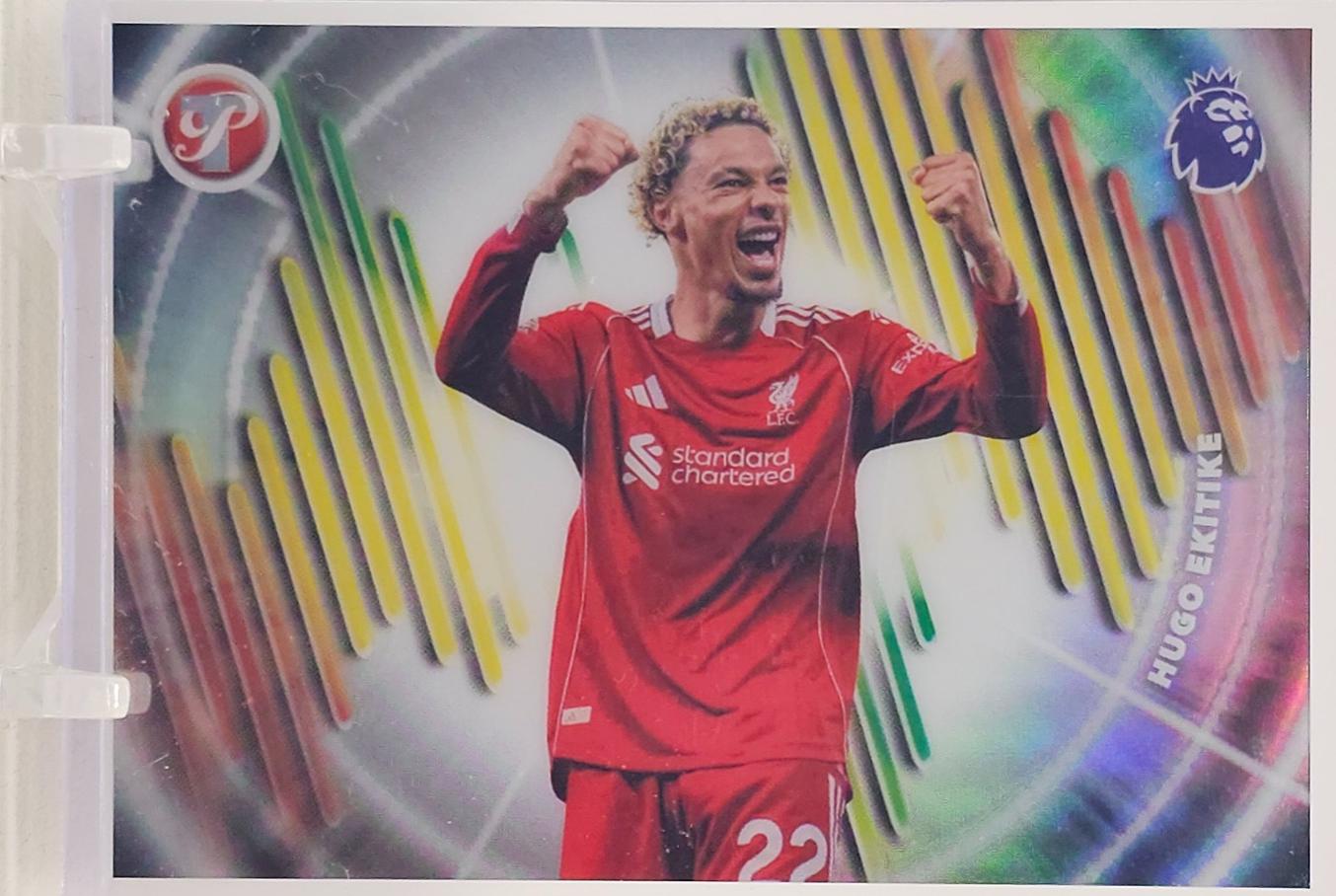 Hugo Ekitike #A-17 2025 Topps Pristine Premier League Amped