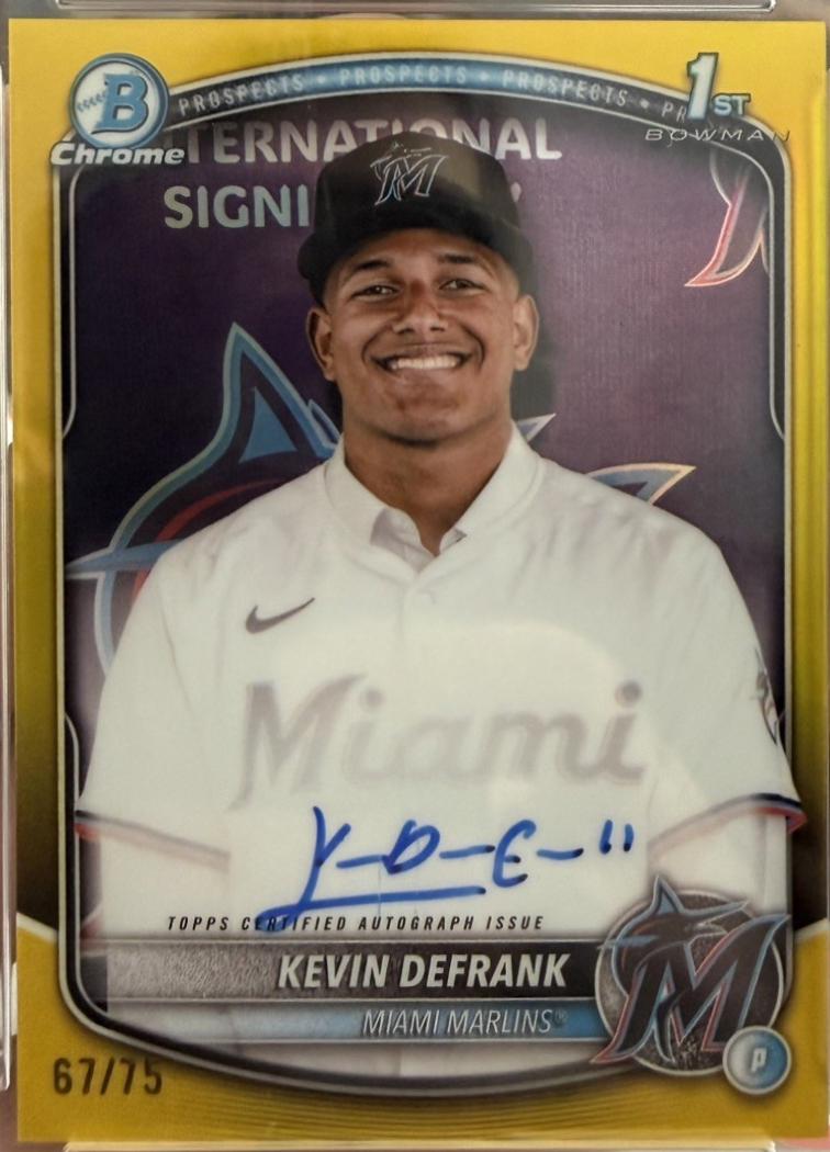 Kevin Defrank [Yellow Refractor] #CPA-KD