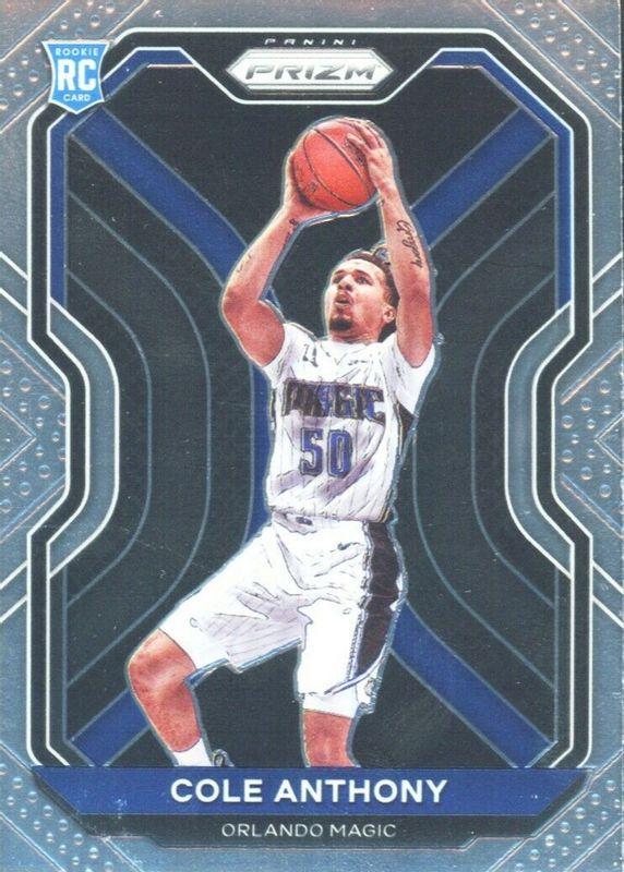 Cole Anthony #292 Basketball Cards 2020 Panini Prizm