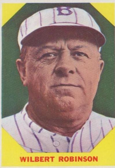 Wilbert Robinson #33 Baseball Cards 1960 Fleer