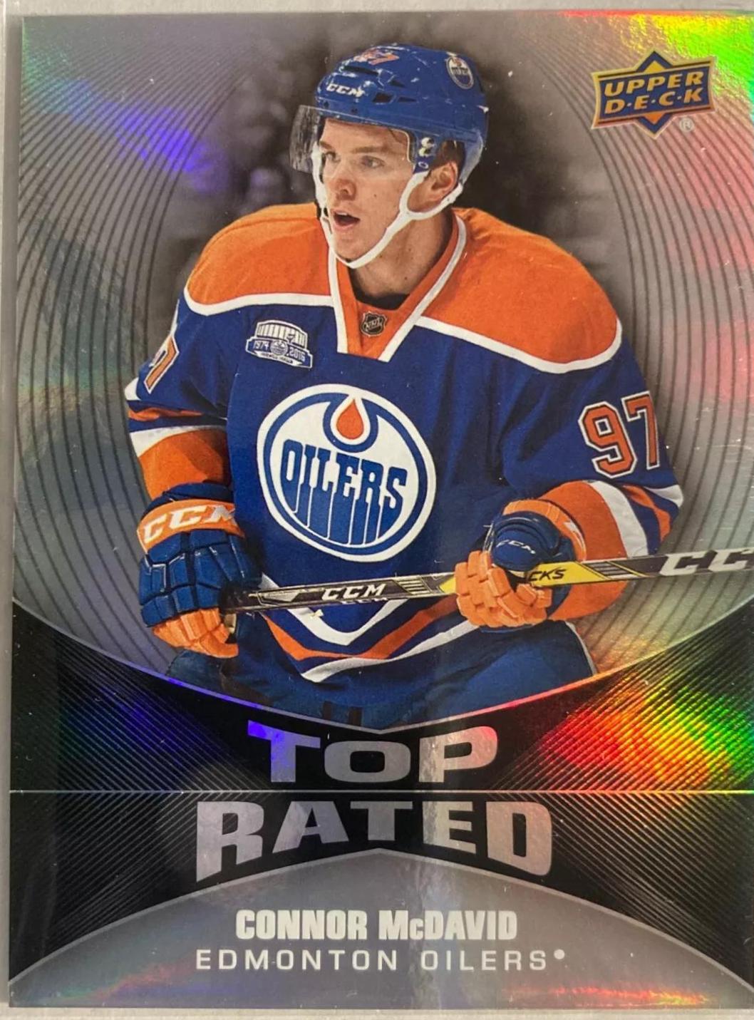 Connor McDavid #TR-1 Hockey Cards 2016 Upper Deck Overtime Top Rated