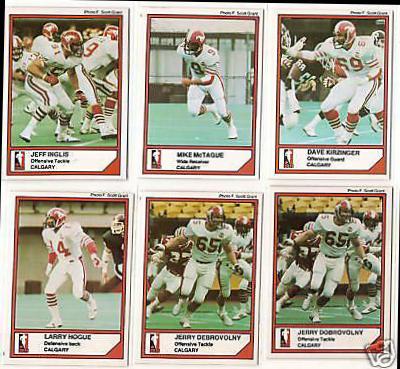 Larry Hogue #94 1984 Jogo Cfl Football