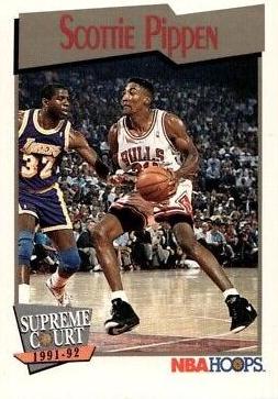 Scottie Pippen #456 Basketball Cards 1991 Hoops