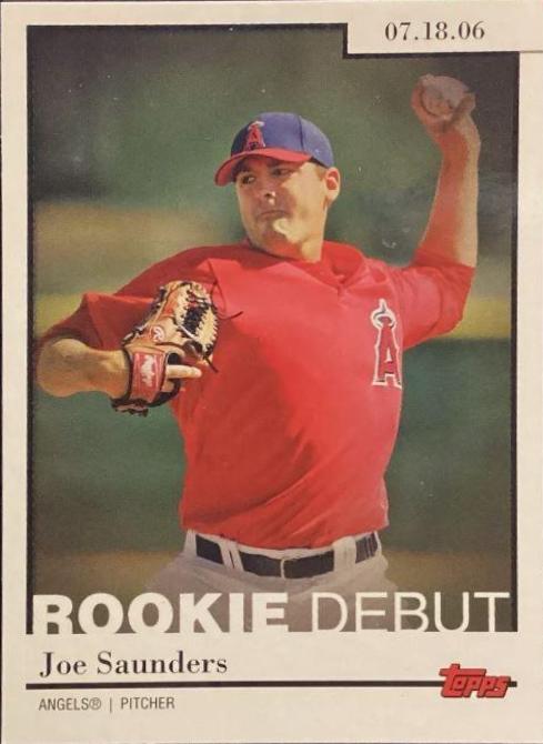 Joe Saunders #RD44 Baseball Cards 2006 Topps Updates & Highlights