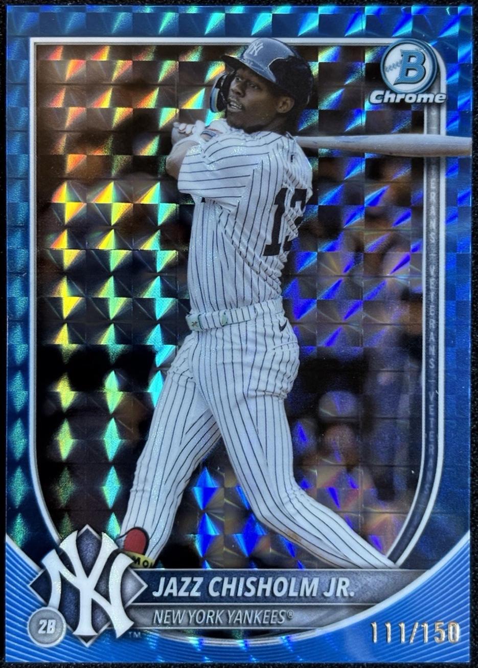 Jazz Chisholm Jr. [Blue Geometric Refractor] #34