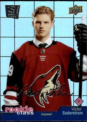 Victor Soderstrom #RC-17 Hockey Cards 2020 Upper Deck Rookie Class Se