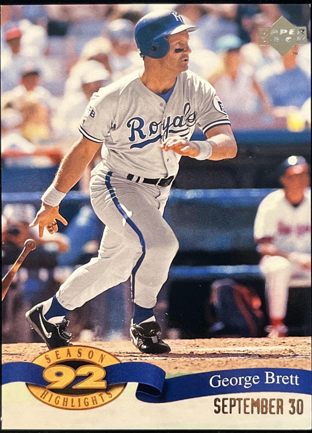 George Brett #HI-7 Baseball Cards 1993 Upper Deck Season Highlights