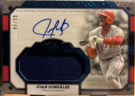 Juan Gonzalez [Holo Platinum Blue Foil] #AT1JR-JG