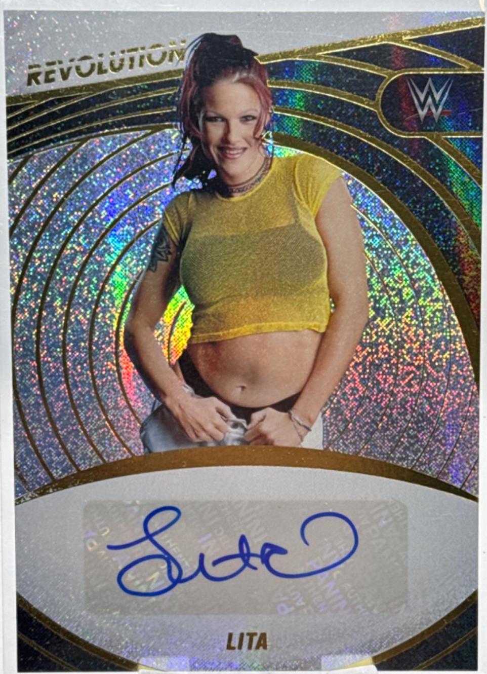 Lita #AG-LTA Wrestling Cards 2023 Panini Revolution WWE Autograph